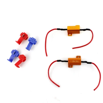 2x25W 25ohm Car Universal Canbus Load Resistor Protector For LED Turn Signal Light Fix Error Fast Flash 7443 WY21W W21W 7440
2x25W 25ohm Car Universal Canbus Load Resistor Protector For LED Turn Signal Light Fix Error Fast Flash 7443 WY21W W21W 7440