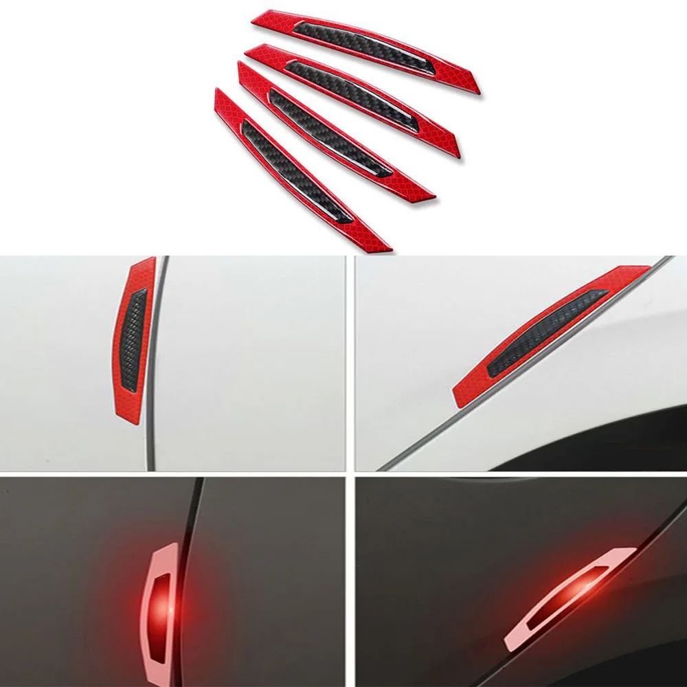 Newest Car Sticker 4pcs Carbon Fiber Stickers Car Stickers And Decals Auto Reflective Strip Warning Car Styling Accessories
Newest Car Sticker 4pcs Carbon Fiber Stickers Car Stickers And Decals Auto Reflective Strip Warning Car Styling Accessories