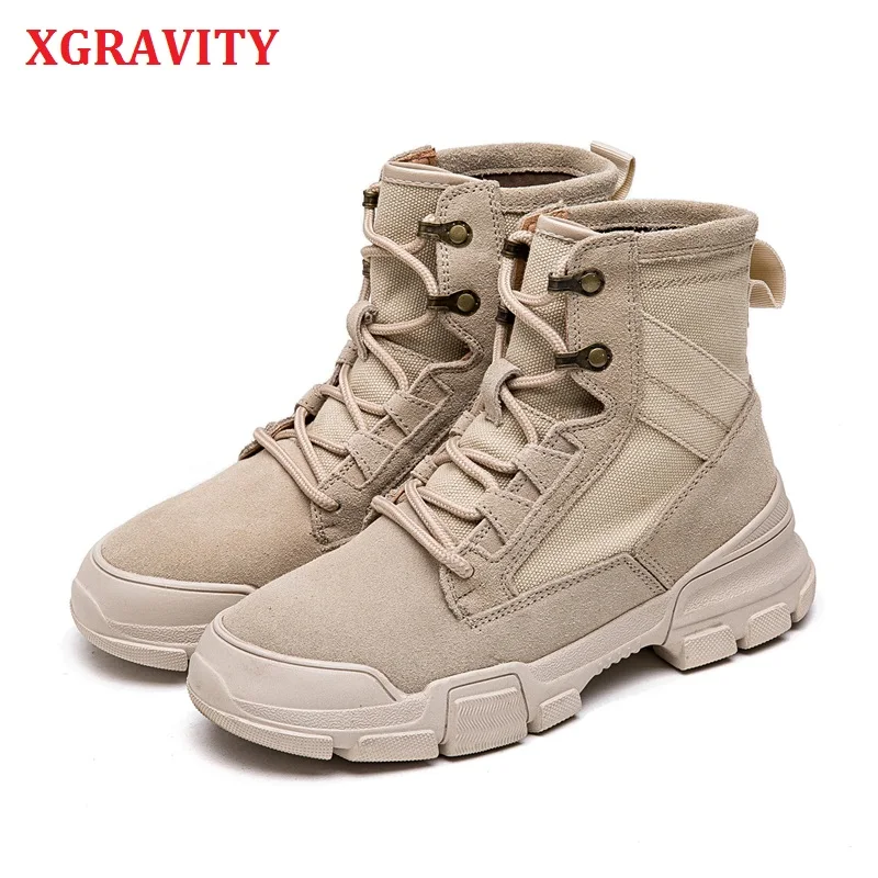 XGRAVITY Summer Autumn New Fashion Student New Martin Boots Elegant Flock Short Ankle Army Boots Comfortable Lady Shoes A191
XGRAVITY Summer Autumn New Fashion Student New Martin Boots Elegant Flock Short Ankle Army Boots Comfortable Lady Shoes A191