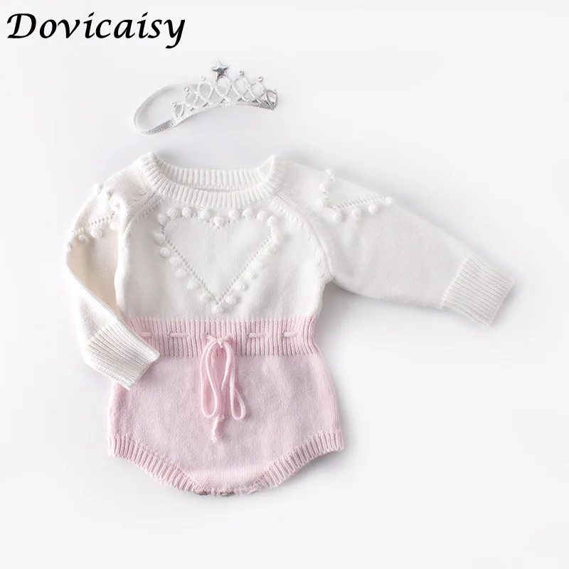 Ins Baby Knitted Clothes Autumn Knit Baby Rompers heart printed Girl Romper Boys Jumpsuit Overall Newnborn Infant Baby Clothes
Ins Baby Knitted Clothes Autumn Knit Baby Rompers heart printed Girl Romper Boys Jumpsuit Overall Newnborn Infant Baby Clothes