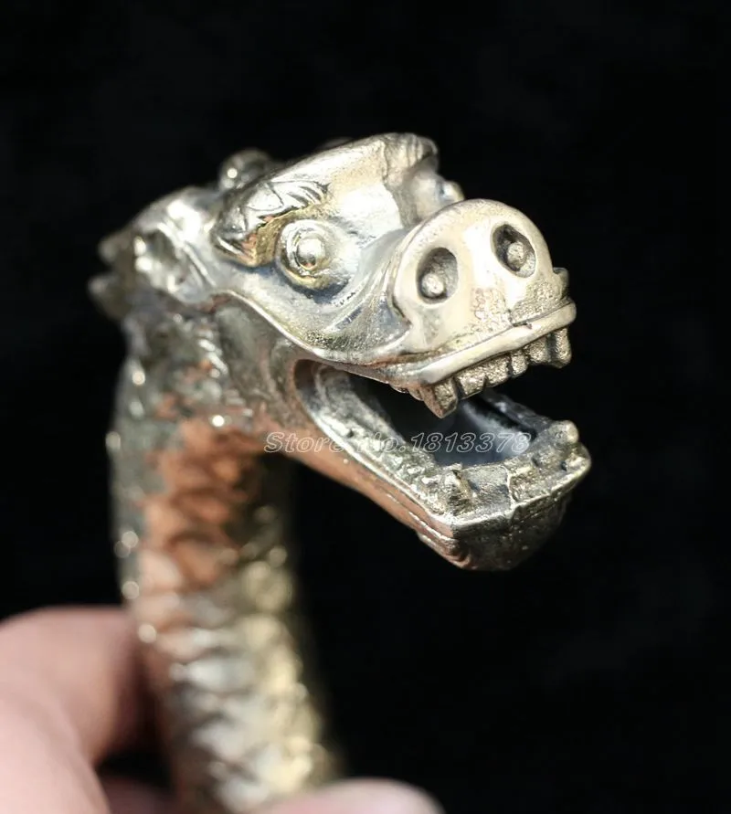 100% BRASS Pure Copper Brass Grandpa Good Lucky CHINESE OLD COPPER HAND CARVED FEROCITY DRAGON STATUE WALKING STICK HEAD
100% BRASS Pure Copper Brass Grandpa Good Lucky CHINESE OLD COPPER HAND CARVED FEROCITY DRAGON STATUE WALKING STICK HEAD