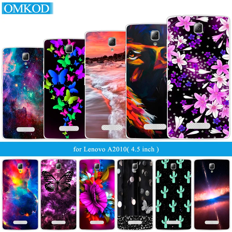 Фото Soft Silicone for Lenovo A2010 A 2010 Butterfly Phone Case 4.5inch Back Cover Bags Capa | Мобильные телефоны и аксессуары