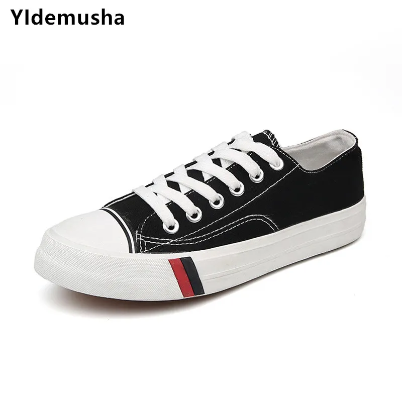 YIdemusha Men sneakers 2018 new arrivals fashion lace-up black white Men shoes solid sewing shallow casual canvas shoes for Men
YIdemusha Men sneakers 2018 new arrivals fashion lace-up black white Men shoes solid sewing shallow casual canvas shoes for Men