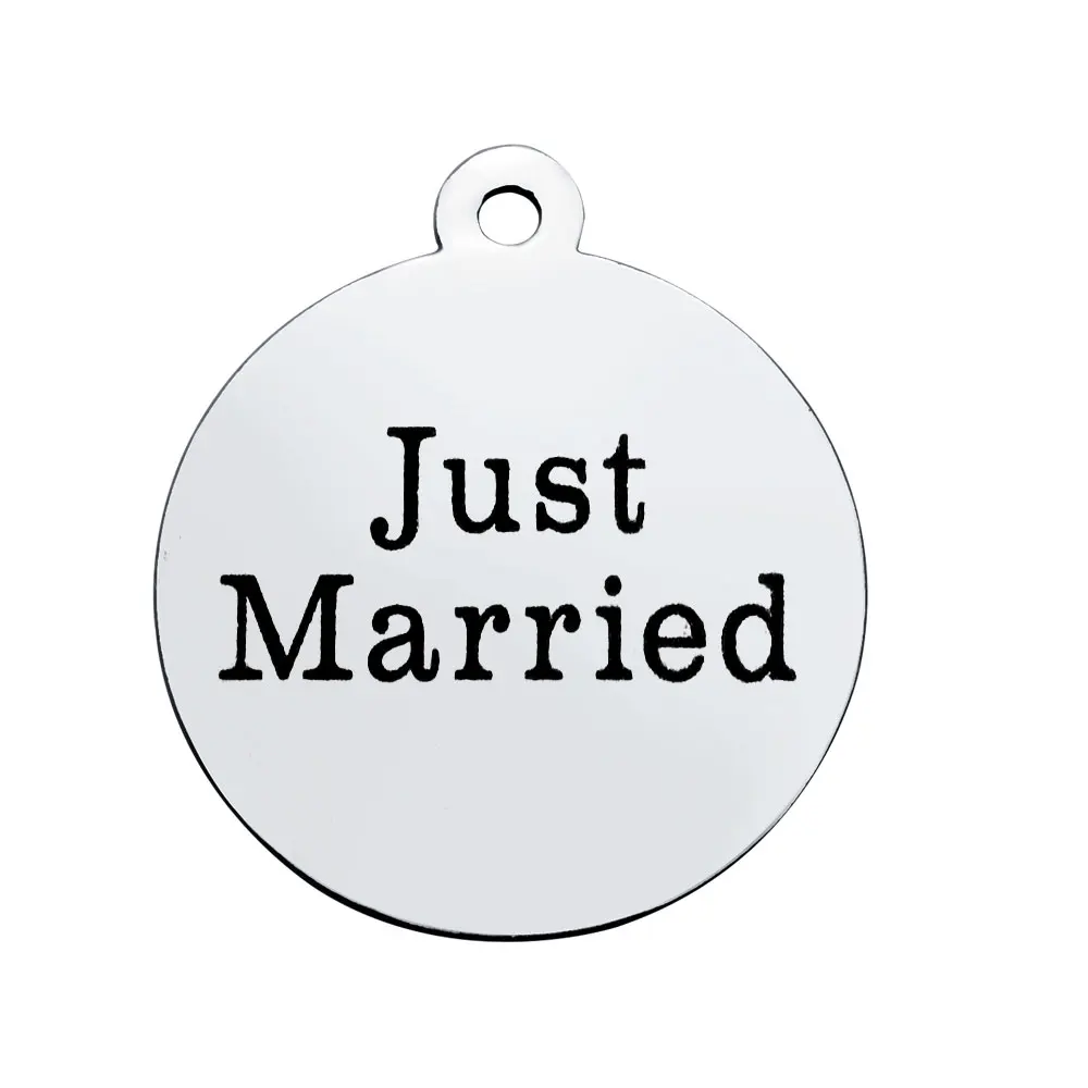 BULK 30pcs Stainless Steel Just Married Charms Pendant Wedding Bridal Jewelry Making 20*23.2mm
BULK 30pcs Stainless Steel Just Married Charms Pendant Wedding Bridal Jewelry Making 20*23.2mm