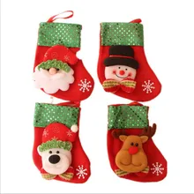 4pcslot christmas decoration small socks christmas gift small christmas stocking gift bag candy bag free shipping - Small Christmas Stockings 4pcslot christmas decoration small socks christmas gift small christmas stocking gift bag candy bag free shipping - Small Christmas Stockings