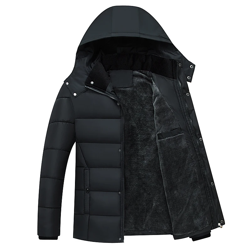 Men's Winter Jacket 2019 Long Thick Fleece Warm Male Middle Age Coats Down Parka Hooded Snow Cold Windbreaker Plus Size XL-5XL
Men's Winter Jacket 2019 Long Thick Fleece Warm Male Middle Age Coats Down Parka Hooded Snow Cold Windbreaker Plus Size XL-5XL