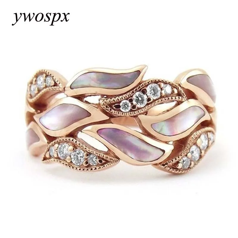 YWOSPX Luxury Rose Gold Wedding Flower Pink Rings for Women Jewelry Engagement Statement Ring Party Anel Bijoux Anillos Gift Y40
YWOSPX Luxury Rose Gold Wedding Flower Pink Rings for Women Jewelry Engagement Statement Ring Party Anel Bijoux Anillos Gift Y40