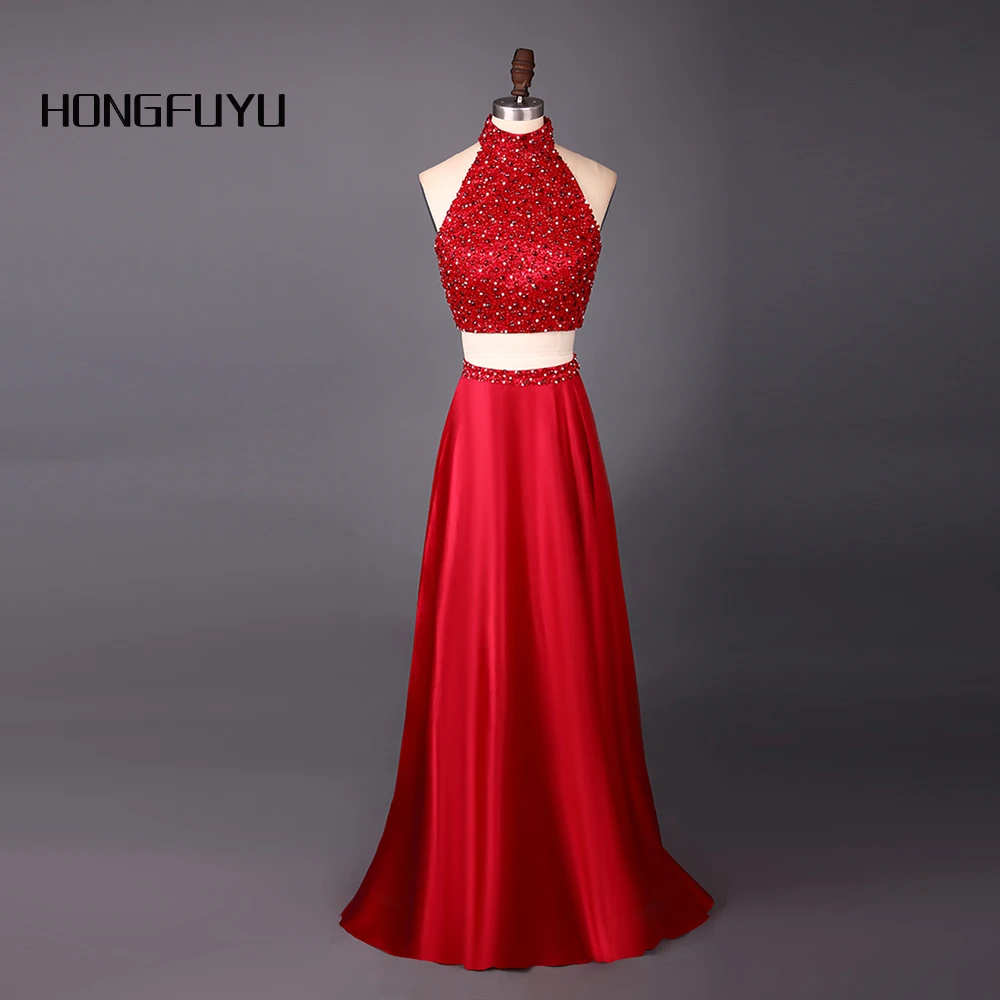 Sexy Two Style Satin Sleeveless Halter Or V Neck Long Bridesmaid Dresses 2021 Beading Two Piece A Line Bridesmaid Dress SML30801
Sexy Two Style Satin Sleeveless Halter Or V Neck Long Bridesmaid Dresses 2021 Beading Two Piece A Line Bridesmaid Dress SML30801