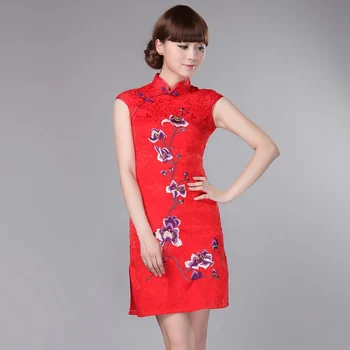 Special Offer Red Ladies' Satin Rayon Cheongsam Short Mini Qipao Top Chinese Embroidery Floral Dress Size S M L XL XXL 020702
Special Offer Red Ladies' Satin Rayon Cheongsam Short Mini Qipao Top Chinese Embroidery Floral Dress Size S M L XL XXL 020702