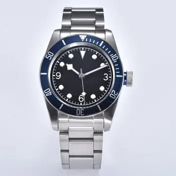 watch Fashion 41mm black dial rotating bezel luminous marking date Luminous Hands automatic men diving D15
watch Fashion 41mm black dial rotating bezel luminous marking date Luminous Hands automatic men diving D15
