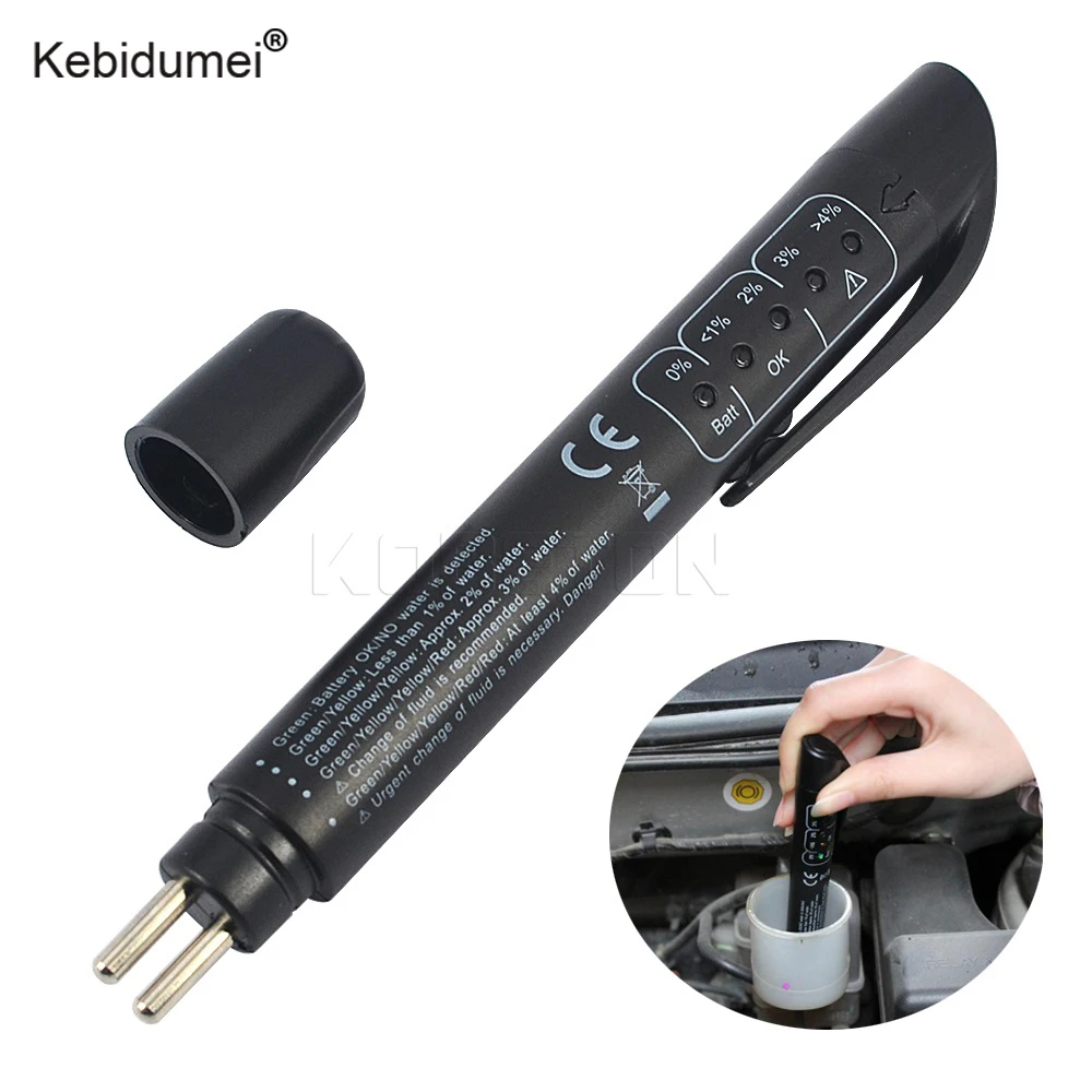 Kebidumei Car Brake Fluid Liquid Tester Pen Electronic Automotive Brake Liquid Testing Tool 5 LED Vehicle Brake Liquid Tester
Kebidumei Car Brake Fluid Liquid Tester Pen Electronic Automotive Brake Liquid Testing Tool 5 LED Vehicle Brake Liquid Tester