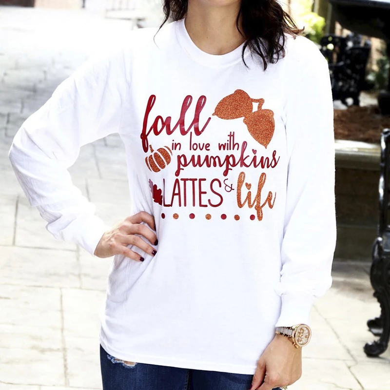 2018 Best Sell Fashion White Halloween Clothing Tees Shirt Autumn Spring Wear Print Letter Long Sleeve O Neck Casual Loose Tops
2018 Best Sell Fashion White Halloween Clothing Tees Shirt Autumn Spring Wear Print Letter Long Sleeve O Neck Casual Loose Tops