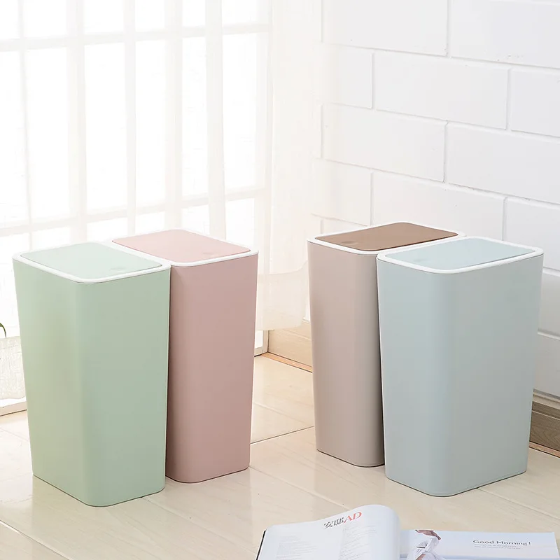 

kitchen trash cans recycle bin cubo basura reciclaje cube garbage recycling living room waste Press The Cover garbage bin