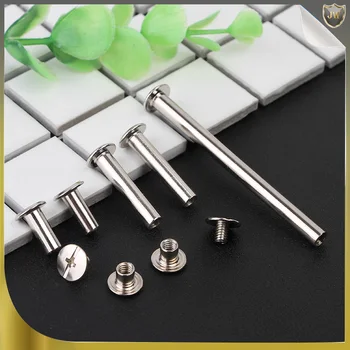 20pcs Silver 5*55mm to 5*125mm Nickel Plating Album Books Screw Lash Rivet Screw Joint Screw Recipe Nail Binding Screws Handwork
20pcs Silver 5*55mm to 5*125mm Nickel Plating Album Books Screw Lash Rivet Screw Joint Screw Recipe Nail Binding Screws Handwork