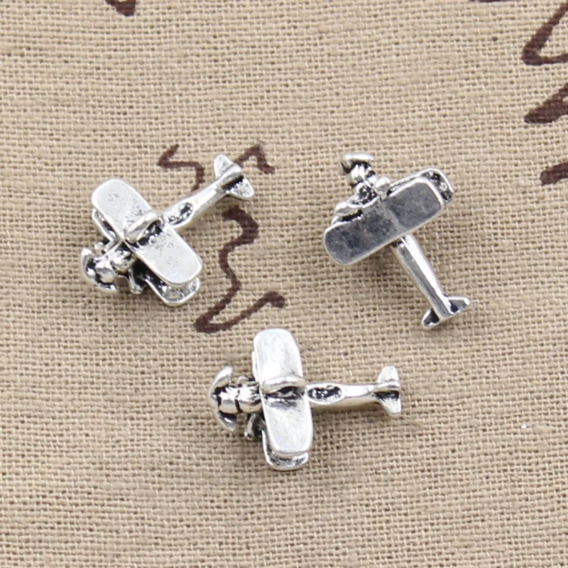 6pcs Charms airplane plane biplane 19x9x13mm Antique Making pendant fit,Vintage Tibetan Silver,DIY bracelet necklace
6pcs Charms airplane plane biplane 19x9x13mm Antique Making pendant fit,Vintage Tibetan Silver,DIY bracelet necklace