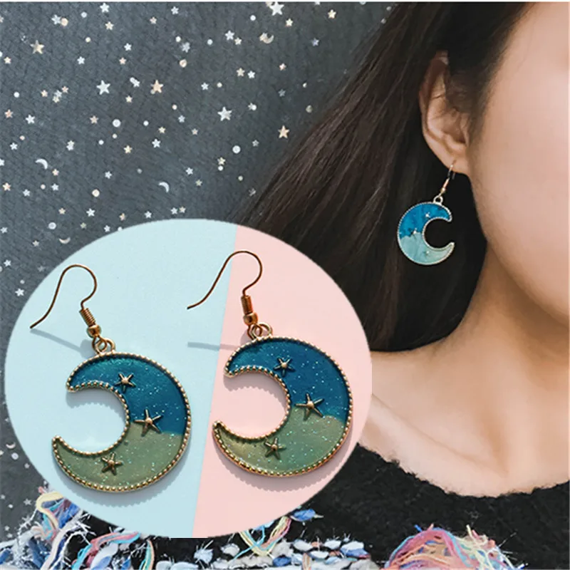 2019 New Arrivals Fashion Starry Sky Earring Bijoux Maxi Statement Dream Girls Heart Blue Moon Star Drop Earrings Women Jewelry
2019 New Arrivals Fashion Starry Sky Earring Bijoux Maxi Statement Dream Girls Heart Blue Moon Star Drop Earrings Women Jewelry