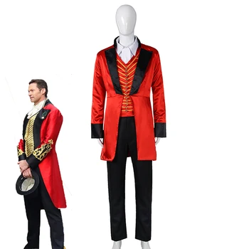 Movie The Greatest Showman P.T. Barnum Cospaly Costume Kids and Adult Costume Formal Suit Halloween Carnival Uniform Custom Made 
Movie The Greatest Showman P.T. Barnum Cospaly Costume Kids and Adult Costume Formal Suit Halloween Carnival Uniform Custom Made