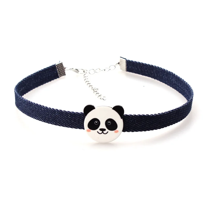 5 style cartoon denim choker cute animal panda chicken eggs bear pendant heart with wing short collar collier women necklace
5 style cartoon denim choker cute animal panda chicken eggs bear pendant heart with wing short collar collier women necklace
