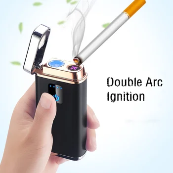power bank double arc charging lighter with strong light flashlight with power supply usb multi-function fingerprint sensor 
power bank double arc charging lighter with strong light flashlight with power supply usb multi-function fingerprint sensor