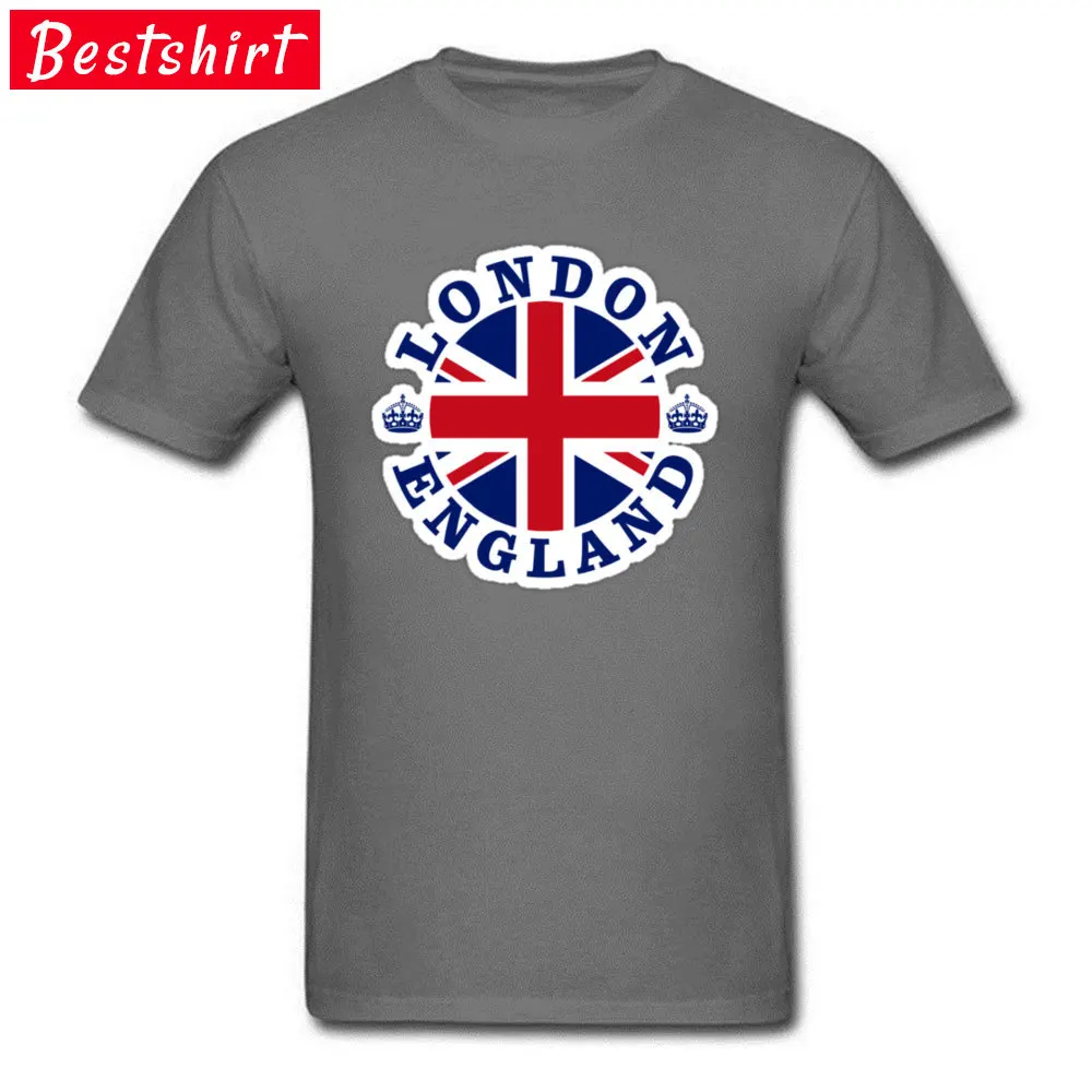 England London Normal April FOOL DAY All Cotton Round Collar Men Tops T Shirt Funny Tops T Shirt Hip Hop Short Sleeve T-Shirt England London carbon
