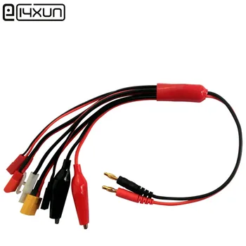 40cm model aircraft multifunctional charging line with banana plug alligator clip 3 pin connector JST XT60 T terminals 6 in 1
40cm model aircraft multifunctional charging line with banana plug alligator clip 3 pin connector JST XT60 T terminals 6 in 1