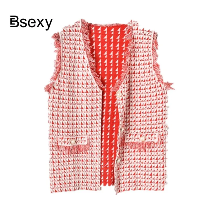 Elegant Highstreet Open Stitch Plaid Cardigan Vest 2019 Autumn Women Vest Fringe Knitted Coat Outerwear Sleeveless Sweater Vest
Elegant Highstreet Open Stitch Plaid Cardigan Vest 2019 Autumn Women Vest Fringe Knitted Coat Outerwear Sleeveless Sweater Vest