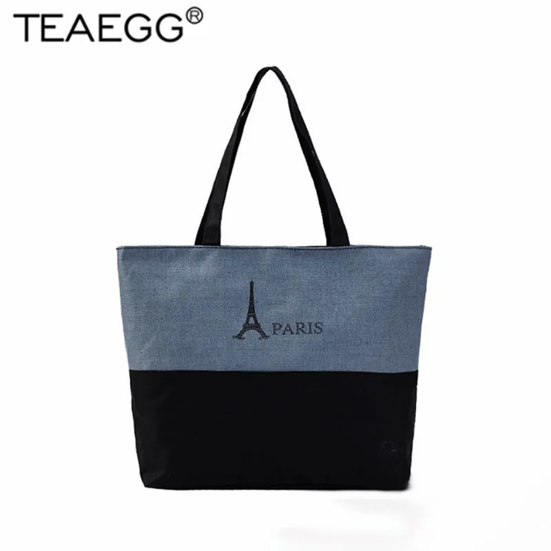 TEAEGG 2019 Paris Tower Shell Printing Canvas Beach Shoulder Bag Women's Creative Patchwork Shopping Bag Big Summer Tote Handbag
TEAEGG 2019 Paris Tower Shell Printing Canvas Beach Shoulder Bag Women's Creative Patchwork Shopping Bag Big Summer Tote Handbag