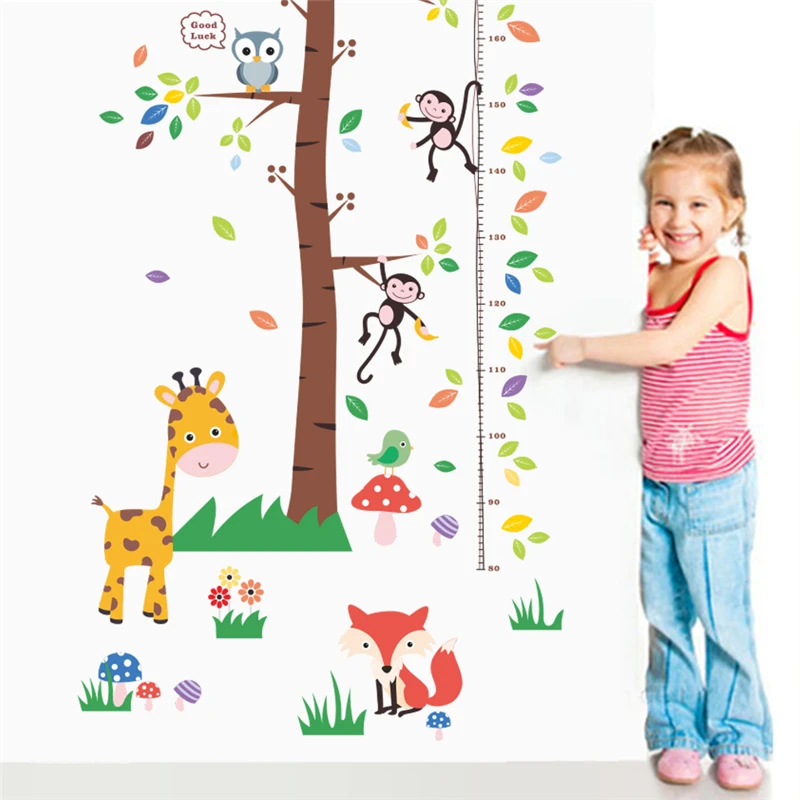 lovely owls monkey giraffe tree height measure wall stickers for kids rooms decor cartoon animals growth chart wall decals mural
lovely owls monkey giraffe tree height measure wall stickers for kids rooms decor cartoon animals growth chart wall decals mural