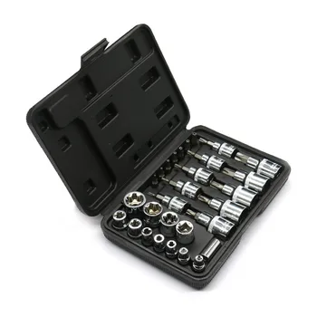30pcs Star Male Female Sockets Torx Bit E & T Ratchet Socket Wrench Head And Torx Star Socket Set Auto Repair Tools
30pcs Star Male Female Sockets Torx Bit E & T Ratchet Socket Wrench Head And Torx Star Socket Set Auto Repair Tools