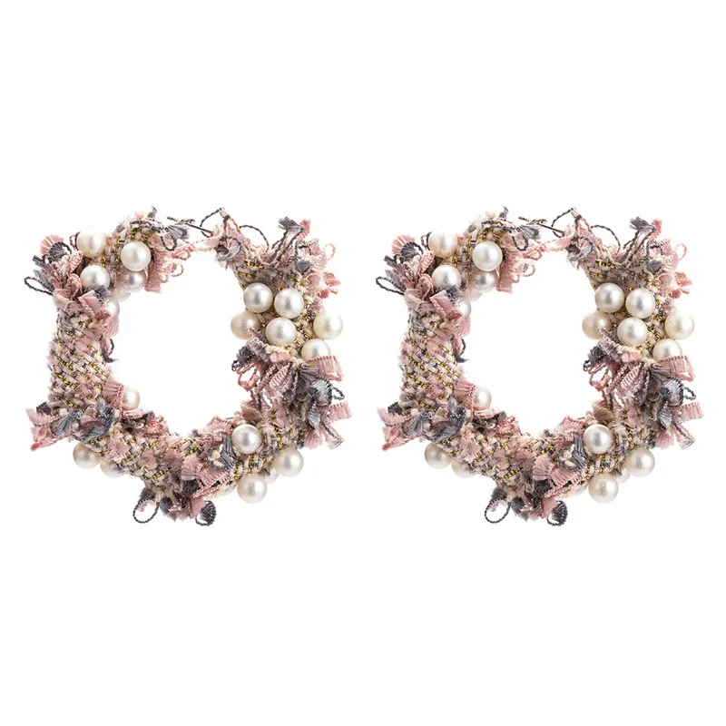 New Trendy Exaggerate Lace Wreath Big Circle Hoop Earring For Women Handmade Simulated Pearl String Bead Dangle Jewelry Bijoux
New Trendy Exaggerate Lace Wreath Big Circle Hoop Earring For Women Handmade Simulated Pearl String Bead Dangle Jewelry Bijoux