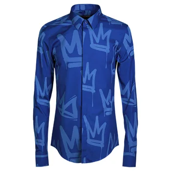 New Men Shirt Luxury Original Brand Allover Printed Crown Design Mens Dress Shirt Fashion Trend Mens Shirts Casual Slim Fit
New Men Shirt Luxury Original Brand Allover Printed Crown Design Mens Dress Shirt Fashion Trend Mens Shirts Casual Slim Fit