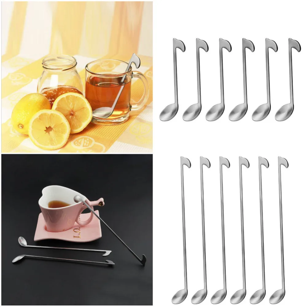 Stainless Steel Coffee Tea Spoon Musical Note Long Handle Creative Spoon Drinking Tools Kitchen Gadget Flatware Tableware
Stainless Steel Coffee Tea Spoon Musical Note Long Handle Creative Spoon Drinking Tools Kitchen Gadget Flatware Tableware