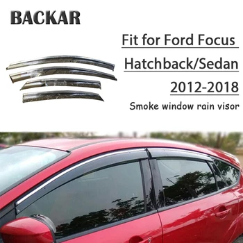 Backar 4pcs Auto Car Windows Rain Wind Sun Shield Deflector Visor Trim For Ford Focus Hatchback/Sedan 2012-2018 Accessories 
Backar 4pcs Auto Car Windows Rain Wind Sun Shield Deflector Visor Trim For Ford Focus Hatchback/Sedan 2012-2018 Accessories