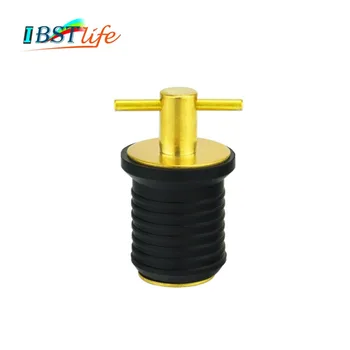 Rubber Brass T-Handle TWIST-IN Hull Livewell Boat Drain Plug Boat bilge transom seawall baitwell
Rubber Brass T-Handle TWIST-IN Hull Livewell Boat Drain Plug Boat bilge transom seawall baitwell