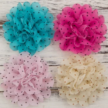120pcs 4" High Quality Polka Dot Chiffon Hair Flowers Clips For DIY Headband Mesh Fabric Flower Clip For Girls Hair Accessories
120pcs 4" High Quality Polka Dot Chiffon Hair Flowers Clips For DIY Headband Mesh Fabric Flower Clip For Girls Hair Accessories