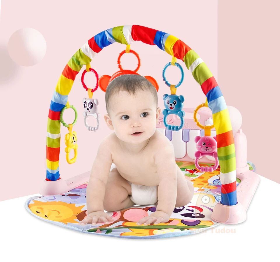 Baby Gym Tapis Puzzles Mat Educational Rack Toys Baby Music Play Mat With Piano Keyboard Infant Fitness Carpet Gift For Kids