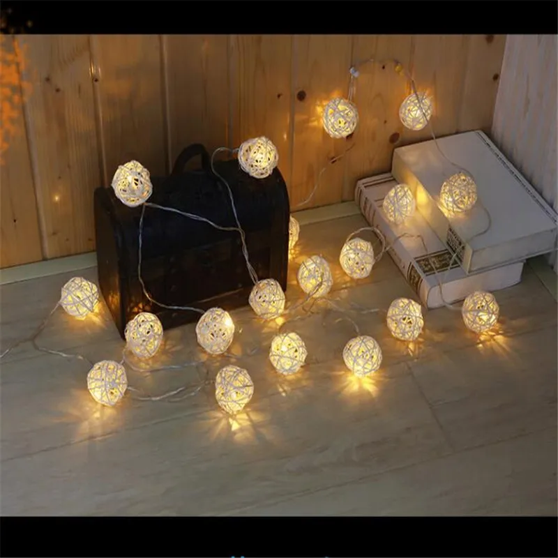 5M 28LED Rattan Ball String Fairy Lights Thai Ball Light String Wedding Decoration Party Favors Valentines Day Decor
5M 28LED Rattan Ball String Fairy Lights Thai Ball Light String Wedding Decoration Party Favors Valentines Day Decor