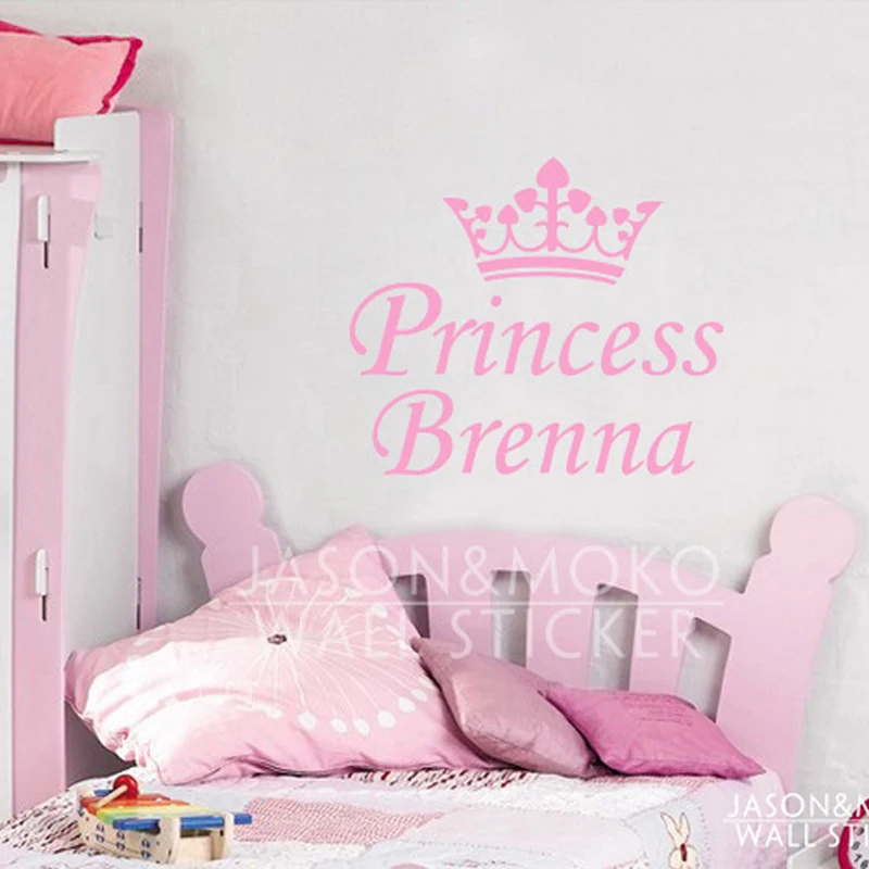 Cute Pink Princess Crown Baby Girls Name Customized Personalized Children Baby Bedroom Home Wall Sticker Decal Mural Wallpaper
Cute Pink Princess Crown Baby Girls Name Customized Personalized Children Baby Bedroom Home Wall Sticker Decal Mural Wallpaper