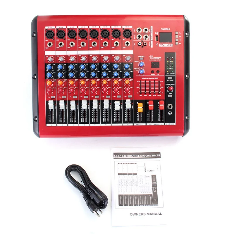 Professional Karaoke Mixing Microphone Digital Sound Audio Mixer Console Bluetooth 8 Channel With Power Amplifier USB 48V
Professional Karaoke Mixing Microphone Digital Sound Audio Mixer Console Bluetooth 8 Channel With Power Amplifier USB 48V