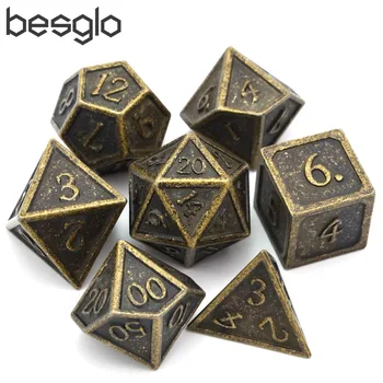 Ancient Gold DnD Metal Dice Include Dice Bag for Dungeons and Dragons RPG Board Games D4 D6 D8 D10(0-9, 00-90) D12 D20
Ancient Gold DnD Metal Dice Include Dice Bag for Dungeons and Dragons RPG Board Games D4 D6 D8 D10(0-9, 00-90) D12 D20