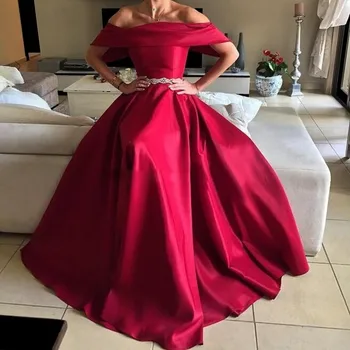 2017 New Listing Arabic Prom Dress Boat Neck Short Sleeve With Beading Belts Red Evening Dresses Fast Shipping
2017 New Listing Arabic Prom Dress Boat Neck Short Sleeve With Beading Belts Red Evening Dresses Fast Shipping