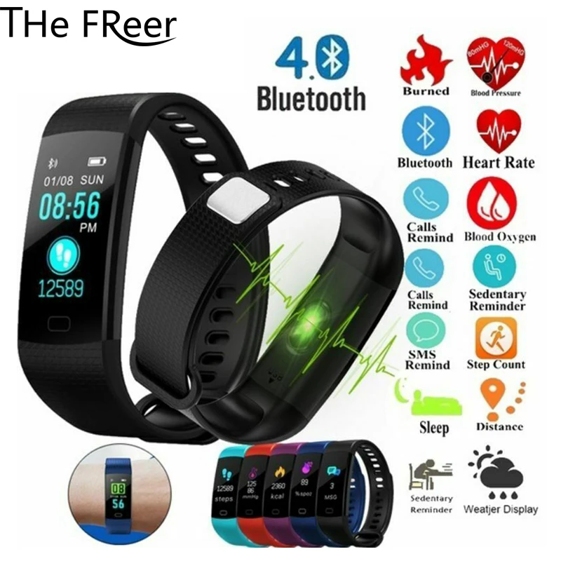NEW Health Fitness Tracker Blood Pressure Heart Rate Monitor Pedometer Bluetooth Smart Watches Men Women for Android and IOS
NEW Health Fitness Tracker Blood Pressure Heart Rate Monitor Pedometer Bluetooth Smart Watches Men Women for Android and IOS