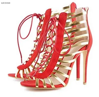 2019 sexy women dress shoes cuts out high heels party shoes summer booties gladiator sandals lace up sandals red shoes
2019 sexy women dress shoes cuts out high heels party shoes summer booties gladiator sandals lace up sandals red shoes