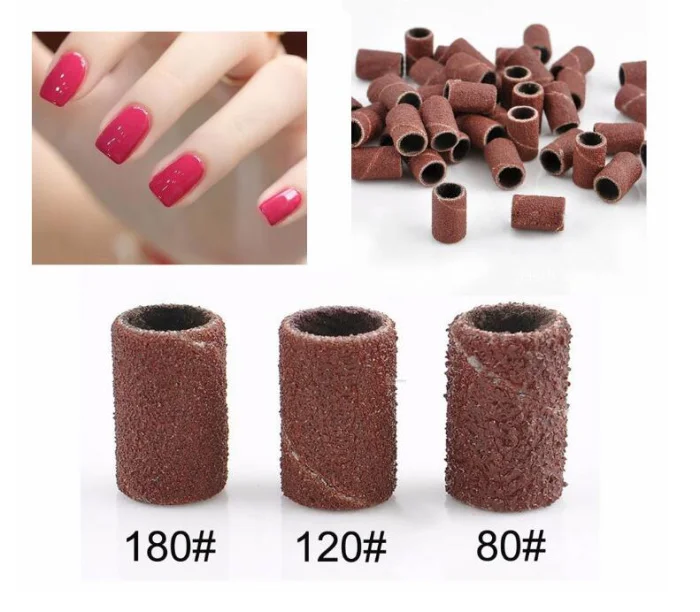 100pcs Nail Art Sanding Bands 80/120/180 grit Electric Nail Drill Bits Grinding wheel File UV Gel Acrylic remover Machine tools
100pcs Nail Art Sanding Bands 80/120/180 grit Electric Nail Drill Bits Grinding wheel File UV Gel Acrylic remover Machine tools