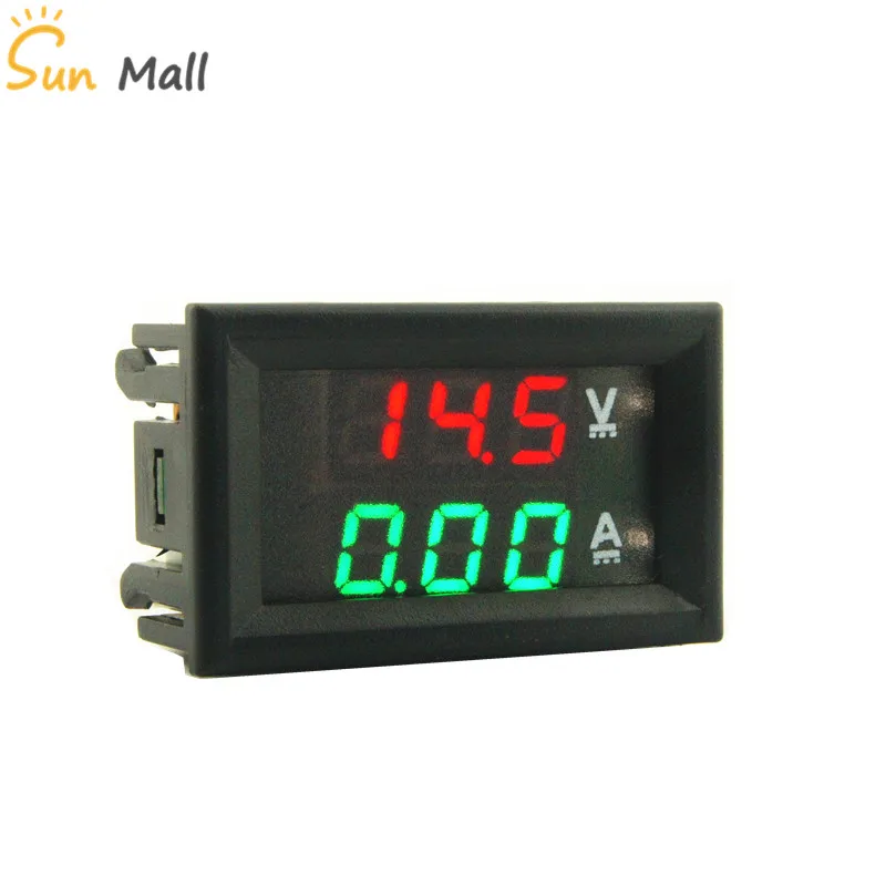 

DC 100V 10A Red-Green 0.28inch LED Digital Voltmeter Ammeter Volt Ampere Meter Amperemeter Voltage Indicator