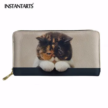 INSTANTARTS Cute Cat Printing Long Women Wallet Coin Purse Bags Female Leather Travel Money Bags Waterproof Ipone Bags Girls 
INSTANTARTS Cute Cat Printing Long Women Wallet Coin Purse Bags Female Leather Travel Money Bags Waterproof Ipone Bags Girls