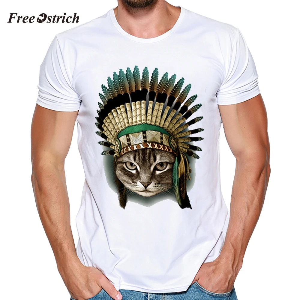 Free Ostrich Men's Funny Cat Print T-shirt Hot Sales Tees With Short Sleeve And Round Neck T-shirt Simple Male Casual T-shirt
Free Ostrich Men's Funny Cat Print T-shirt Hot Sales Tees With Short Sleeve And Round Neck T-shirt Simple Male Casual T-shirt