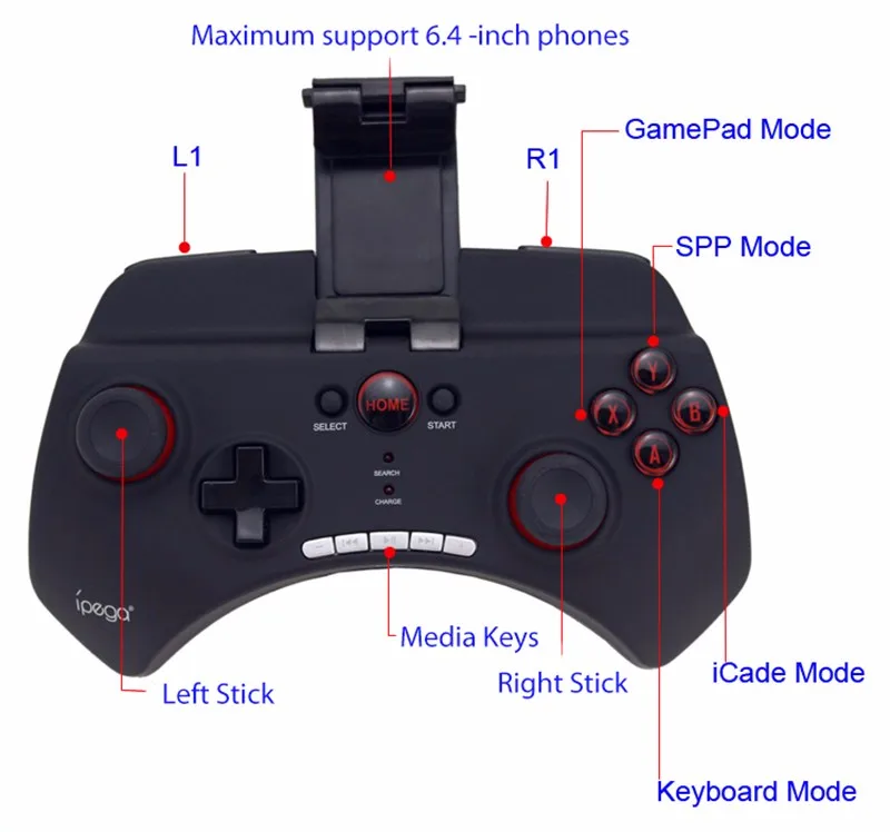Bluetooth game controller-13