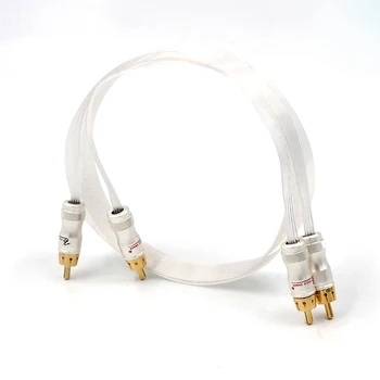 Free shipping 1 pair Audio silver plated cable Blue White Heven + king snake Gold Plated RCA interconnect cable 
Free shipping 1 pair Audio silver plated cable Blue White Heven + king snake Gold Plated RCA interconnect cable