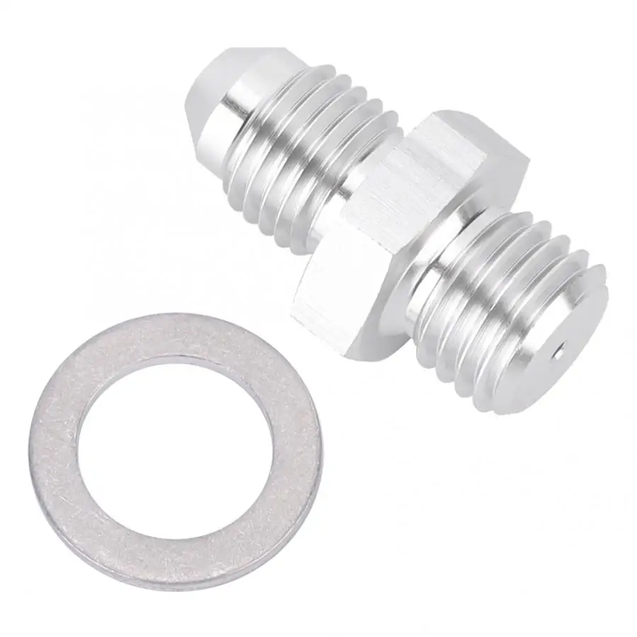 M12 * 1.5mm to 4AN 1.5mm Restrictor Turbo Oil Feed Adapter Aluminium Alloy Turbo Oil Feed Restrictor Adapter Fitting New
M12 * 1.5mm to 4AN 1.5mm Restrictor Turbo Oil Feed Adapter Aluminium Alloy Turbo Oil Feed Restrictor Adapter Fitting New